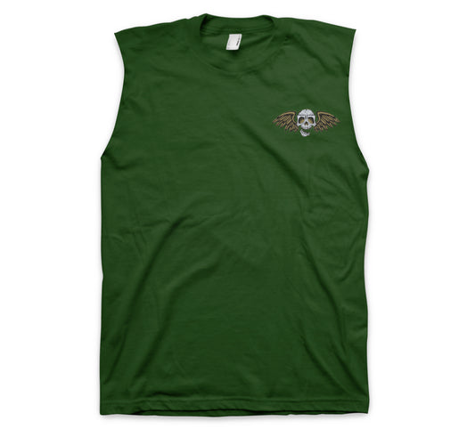 STS RockStar Muscle Tee Green