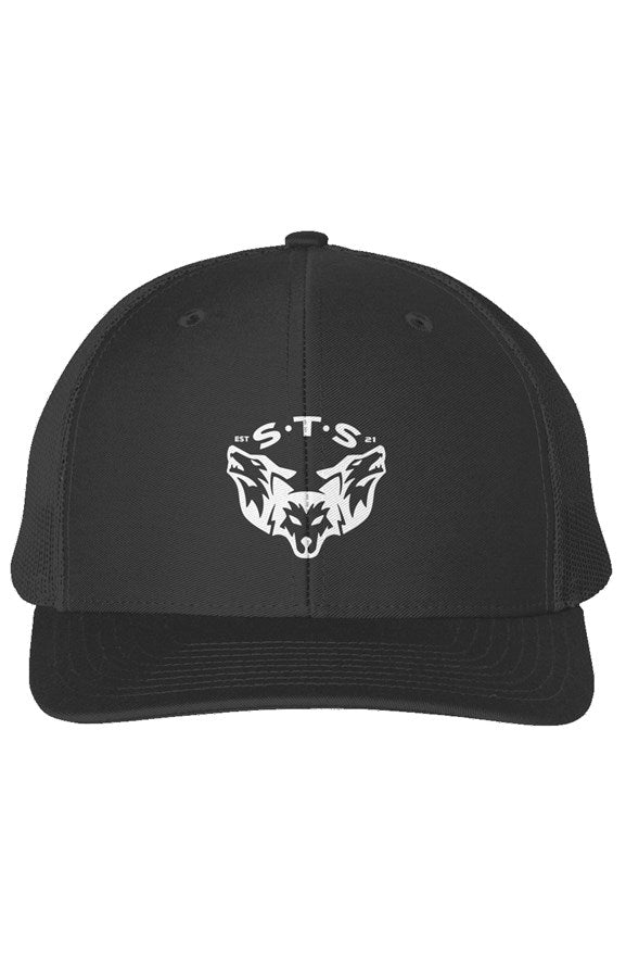 STS Logo Snapback Trucker Cap Black