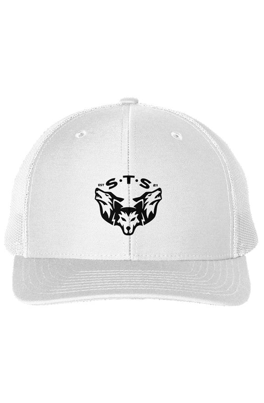 STS Logo Snapback Trucker Cap White